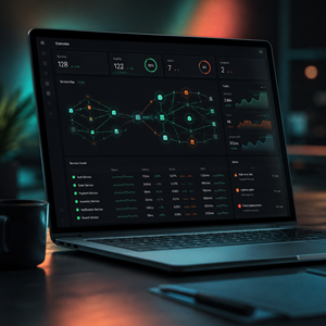 Platform data overview and service health dashboard